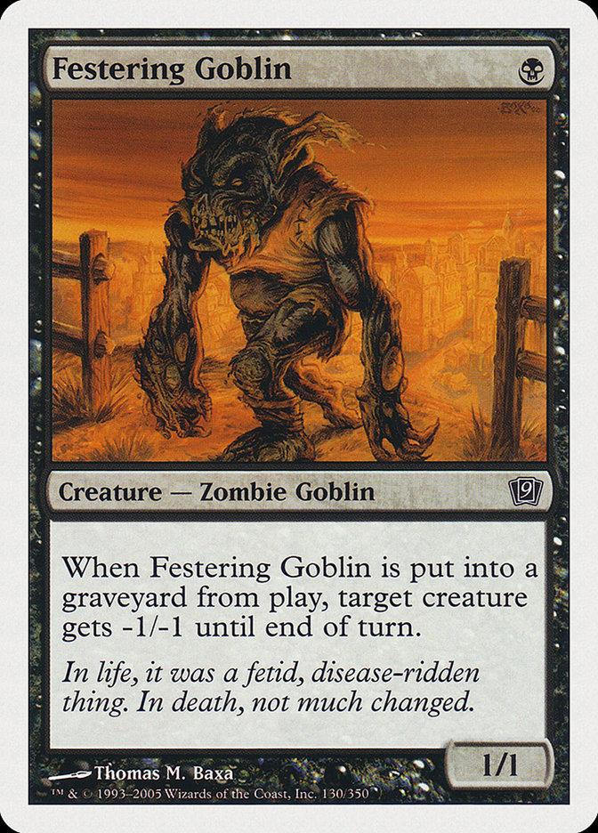 Festering Goblin [Ninth Edition] | Chromatic Games