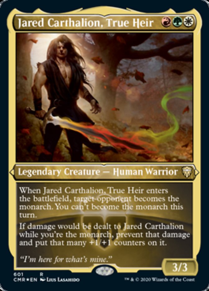 Jared Carthalion, True Heir (Etched) [Commander Legends] | Chromatic Games