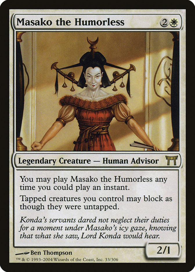 Masako the Humorless [Champions of Kamigawa] | Chromatic Games