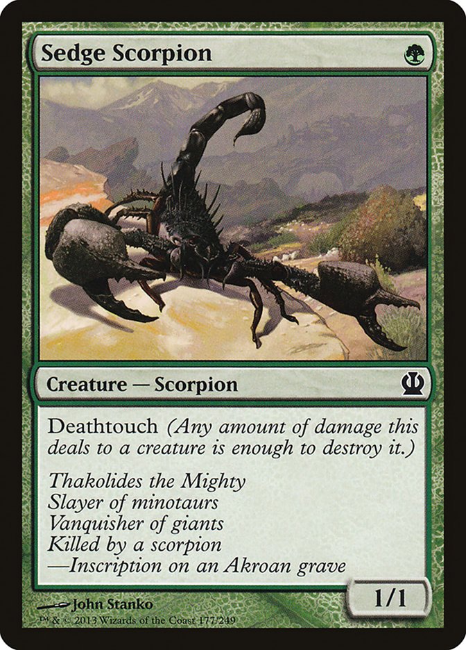 Sedge Scorpion [Theros] | Chromatic Games