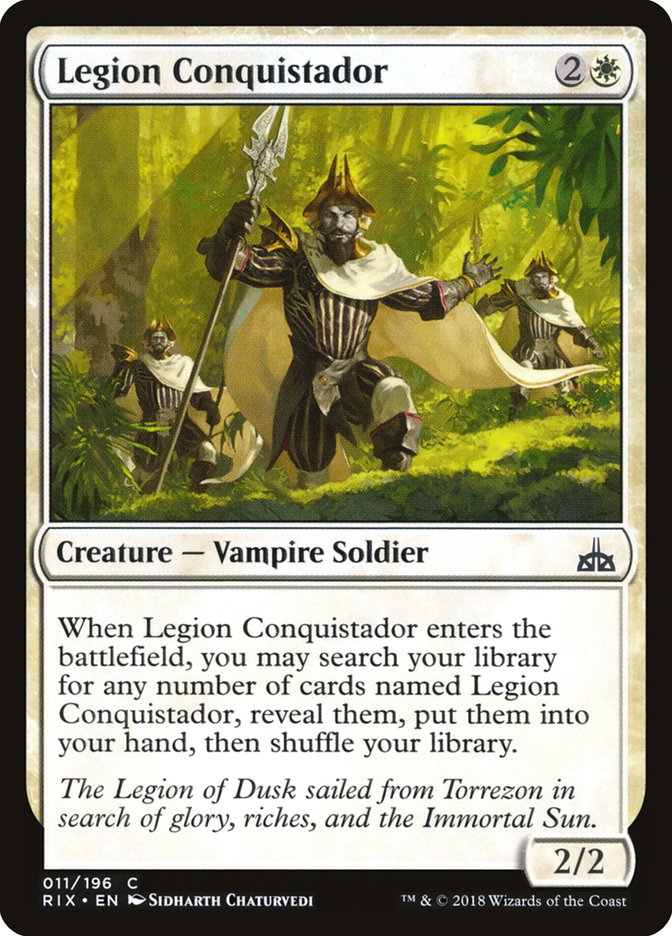 Legion Conquistador [Rivals of Ixalan] | Chromatic Games