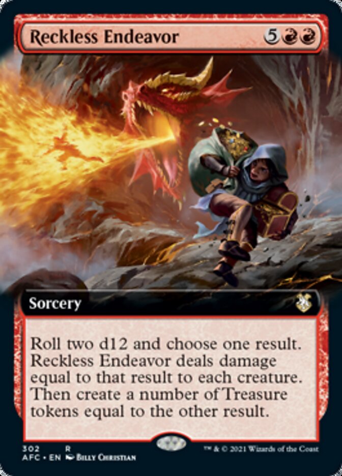 Reckless Endeavor (Extended Art) [Dungeons & Dragons: Adventures in the Forgotten Realms Commander] | Chromatic Games