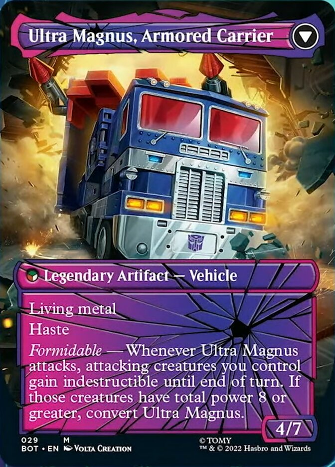 Ultra Magnus, Tactician // Ultra Magnus, Armored Carrier (Shattered Glass) [Transformers] | Chromatic Games