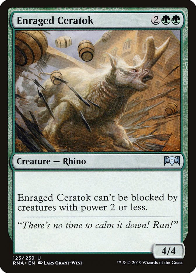 Enraged Ceratok [Ravnica Allegiance] | Chromatic Games