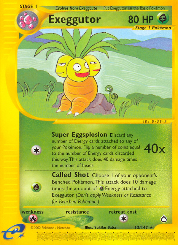 Exeggutor (12/147) [Aquapolis] | Chromatic Games