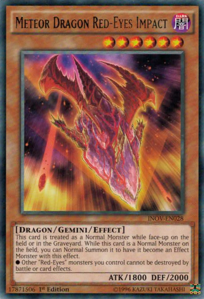 Meteor Dragon Red-Eyes Impact [INOV-EN028] Rare | Chromatic Games