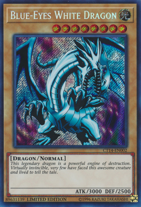 Blue-Eyes White Dragon [CT14-EN002] Secret Rare | Chromatic Games