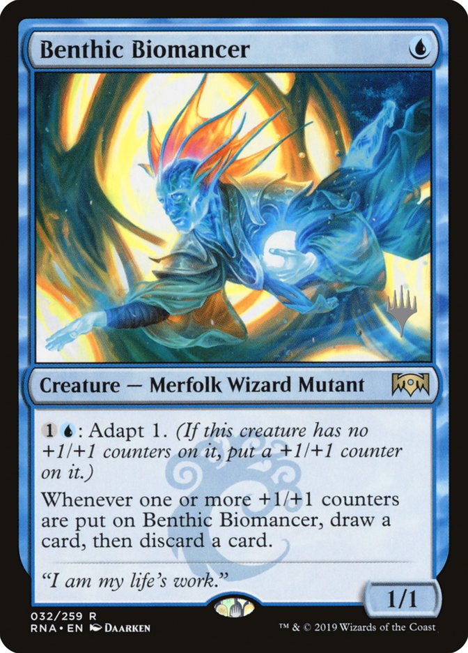 Benthic Biomancer (Promo Pack) [Ravnica Allegiance Promos] | Chromatic Games