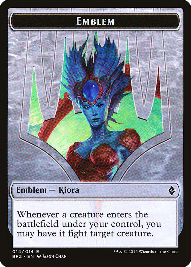 Kiora, Master of the Depths Emblem [Battle for Zendikar Tokens] | Chromatic Games