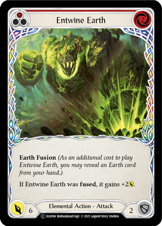 Entwine Earth (Red) [U-ELE094] (Tales of Aria Unlimited)  Unlimited Rainbow Foil | Chromatic Games