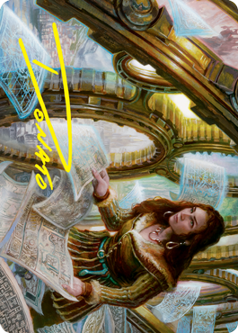 Cartographer's Survey Art Card (Gold-Stamped Signature) [Innistrad: Crimson Vow Art Series] | Chromatic Games