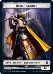 Eldrazi Spawn // Human Soldier Double-Sided Token [Innistrad: Midnight Hunt Commander Tokens] | Chromatic Games