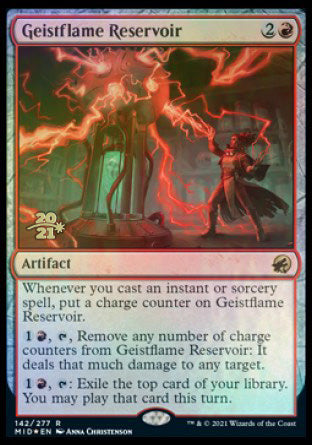 Geistflame Reservoir [Innistrad: Midnight Hunt Prerelease Promos] | Chromatic Games