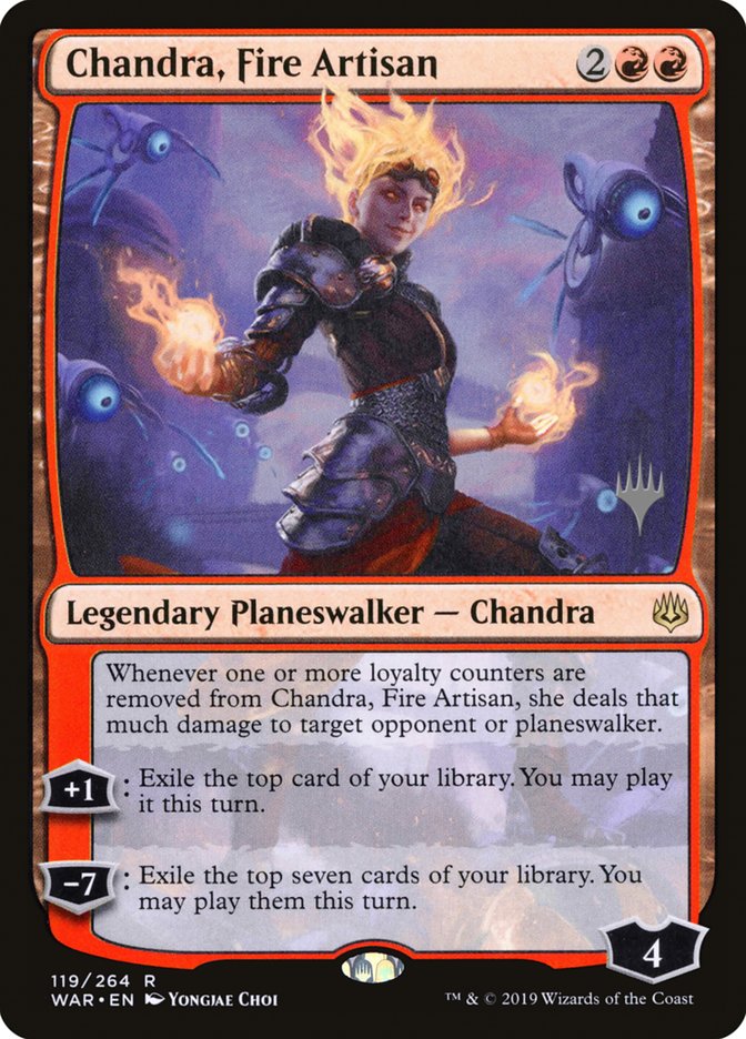 Chandra, Fire Artisan (Promo Pack) [War of the Spark Promos] | Chromatic Games