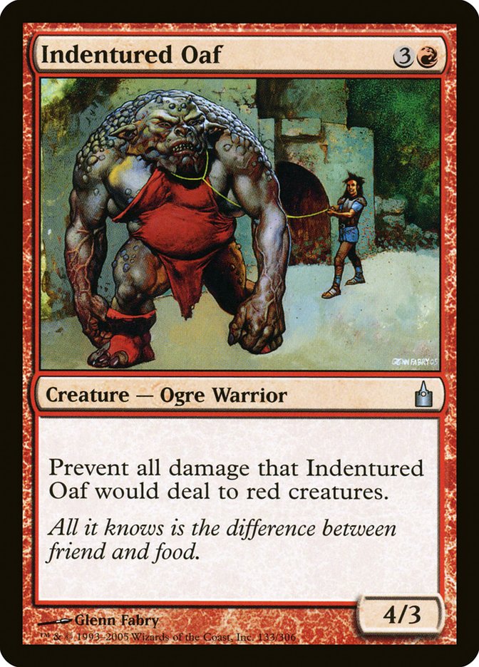 Indentured Oaf [Ravnica: City of Guilds] | Chromatic Games