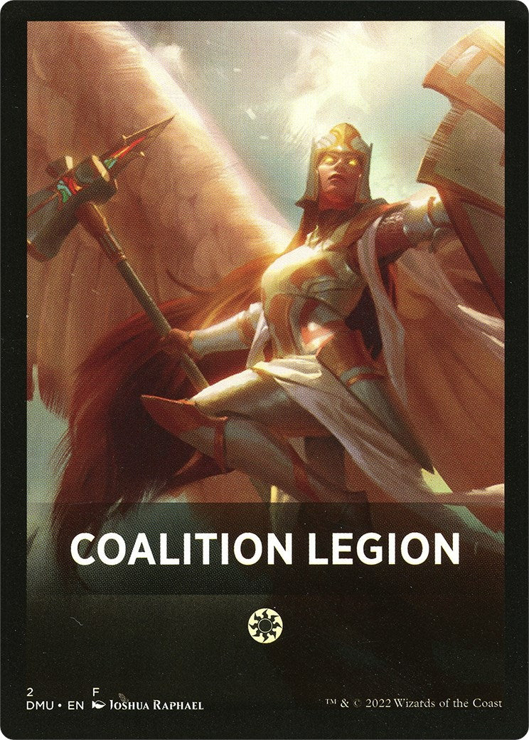 Coalition Legion Theme Card [Dominaria United Tokens] | Chromatic Games