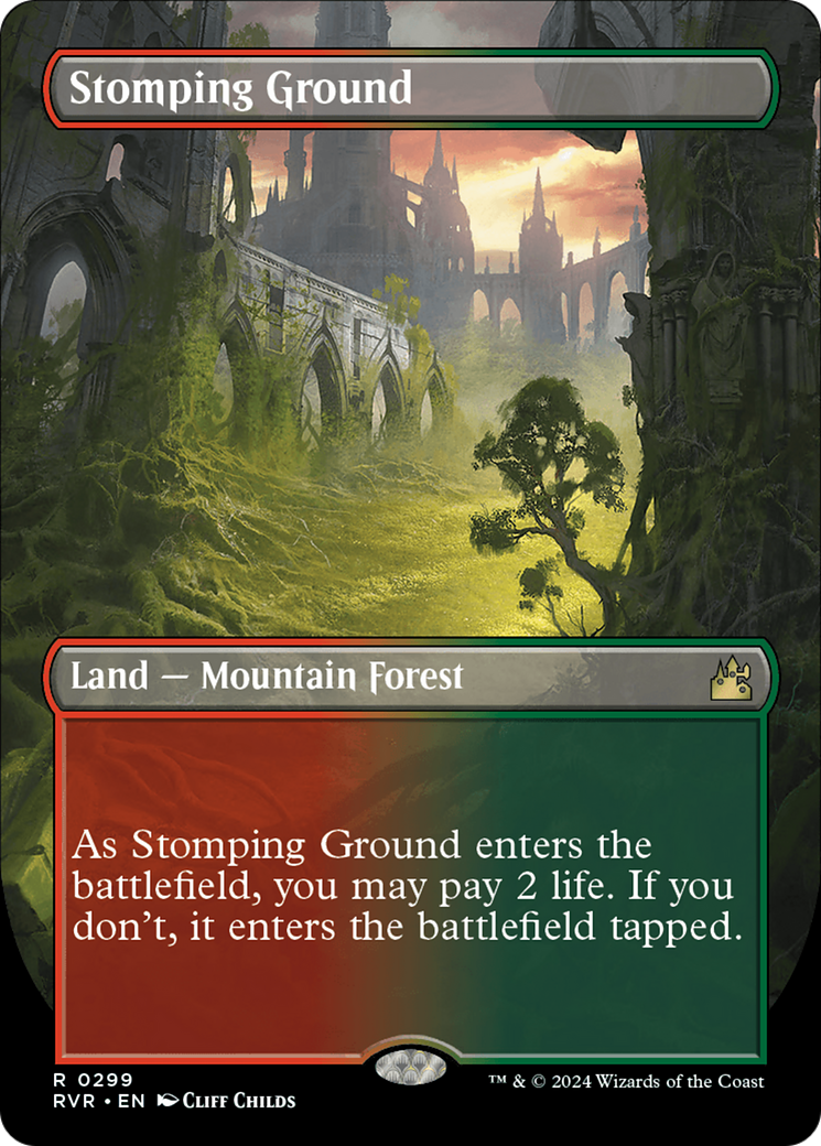 Stomping Ground (Borderless) [Ravnica Remastered] | Chromatic Games