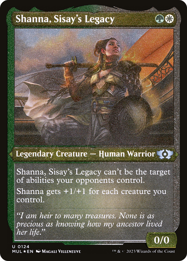 Shanna, Sisay's Legacy (Foil Etched) [Multiverse Legends] | Chromatic Games