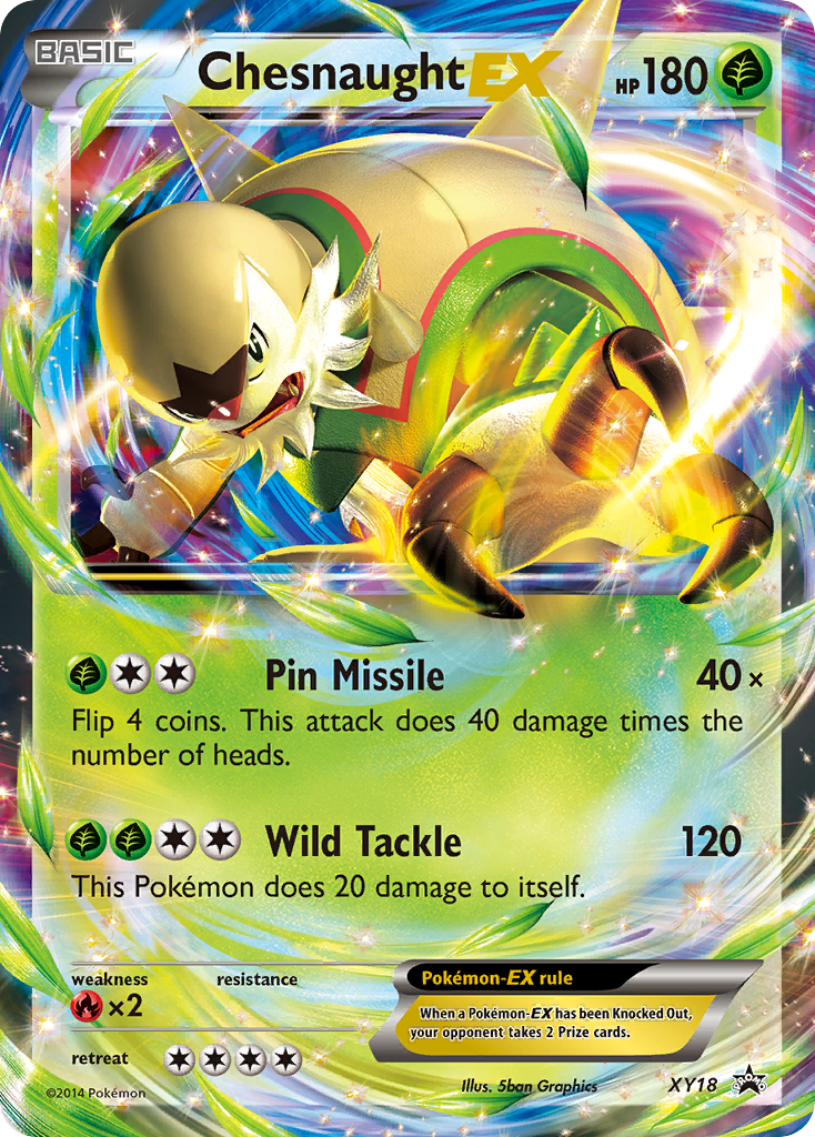 Chesnaught EX (XY18) [XY: Black Star Promos] | Chromatic Games