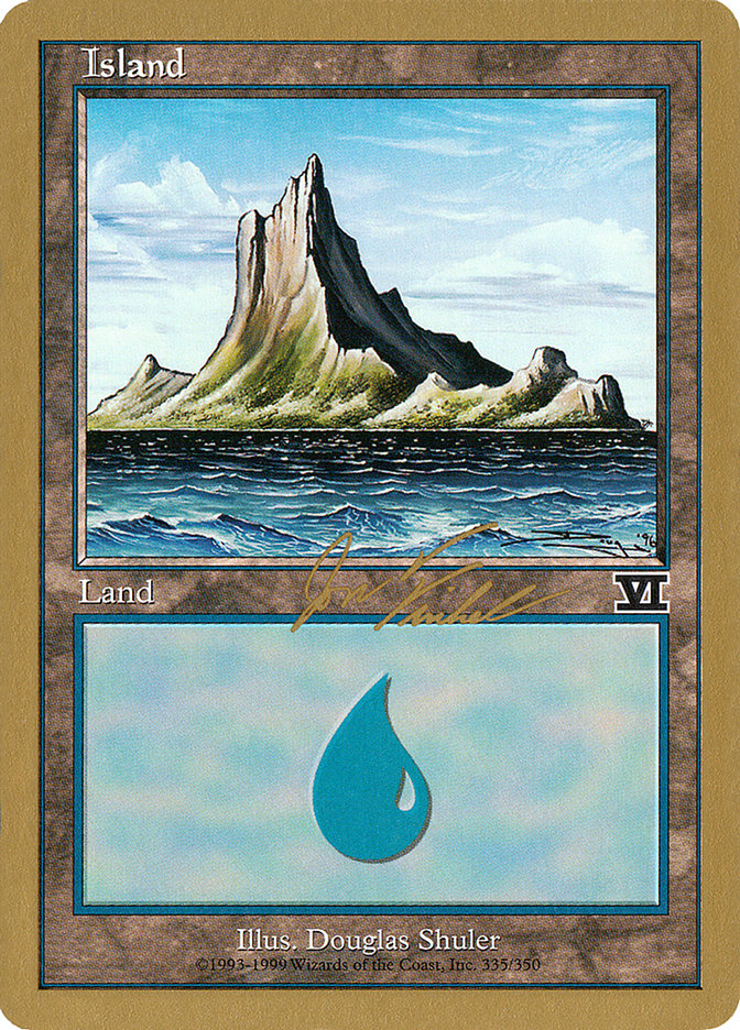 Island (jf335) (Jon Finkel) [World Championship Decks 2000] | Chromatic Games