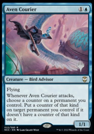 Aven Courier (Promo Pack) [Streets of New Capenna Commander Promos] | Chromatic Games