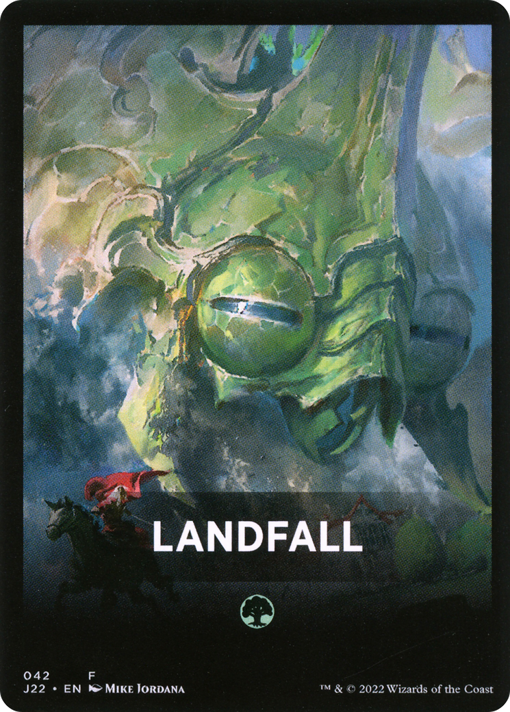 Landfall Theme Card [Jumpstart 2022 Front Cards] | Chromatic Games