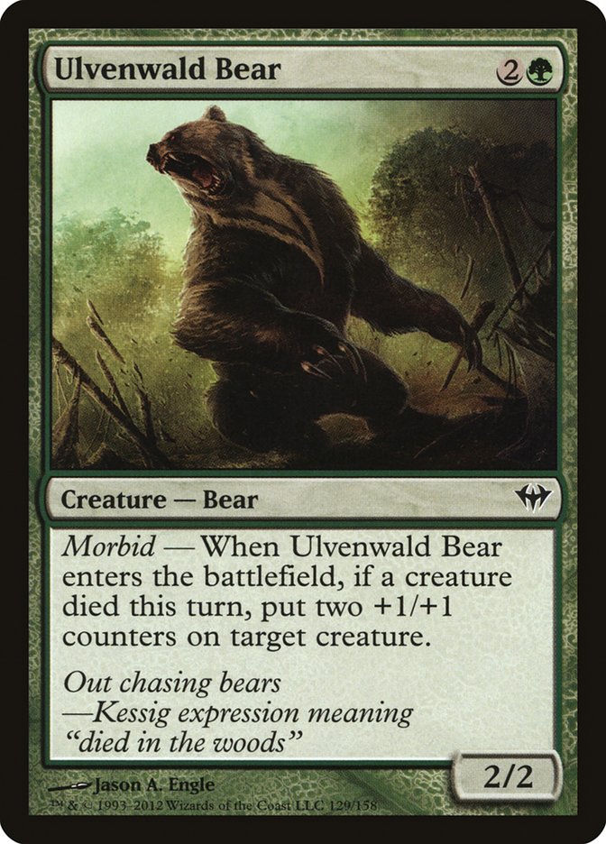 Ulvenwald Bear [Dark Ascension] | Chromatic Games