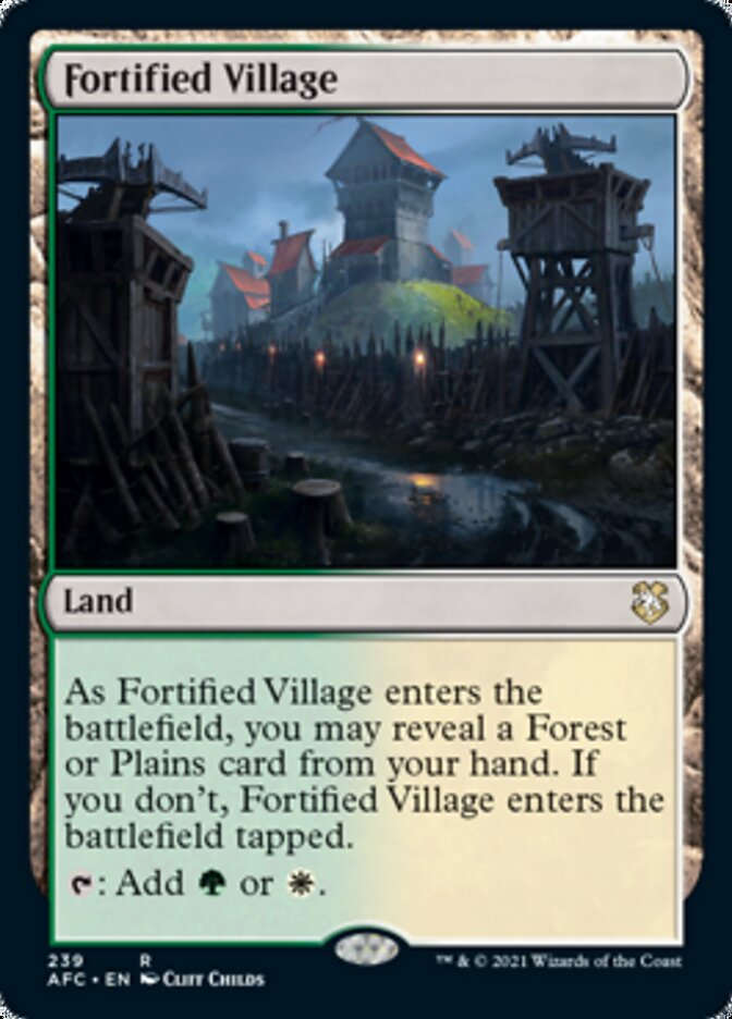 Fortified Village [Dungeons & Dragons: Adventures in the Forgotten Realms Commander] | Chromatic Games