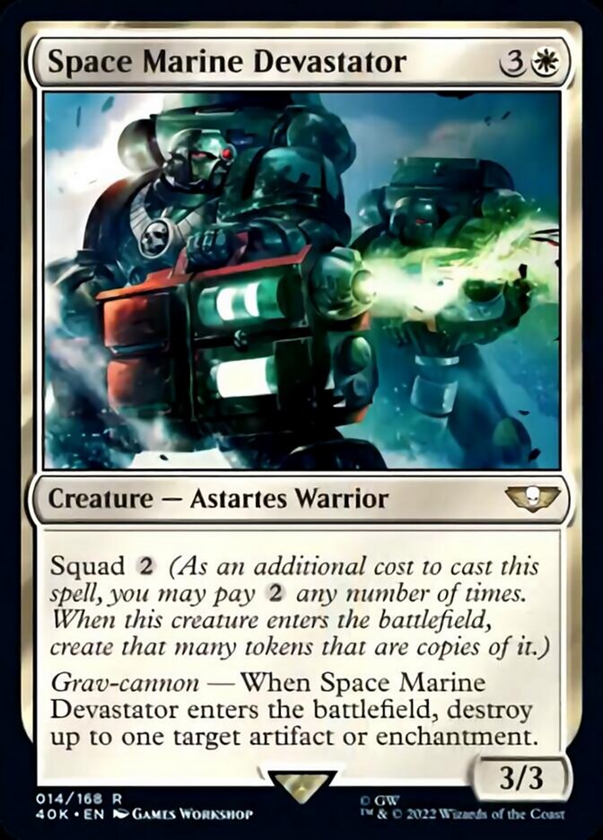 Space Marine Devastator (Surge Foil) [Warhammer 40,000] | Chromatic Games