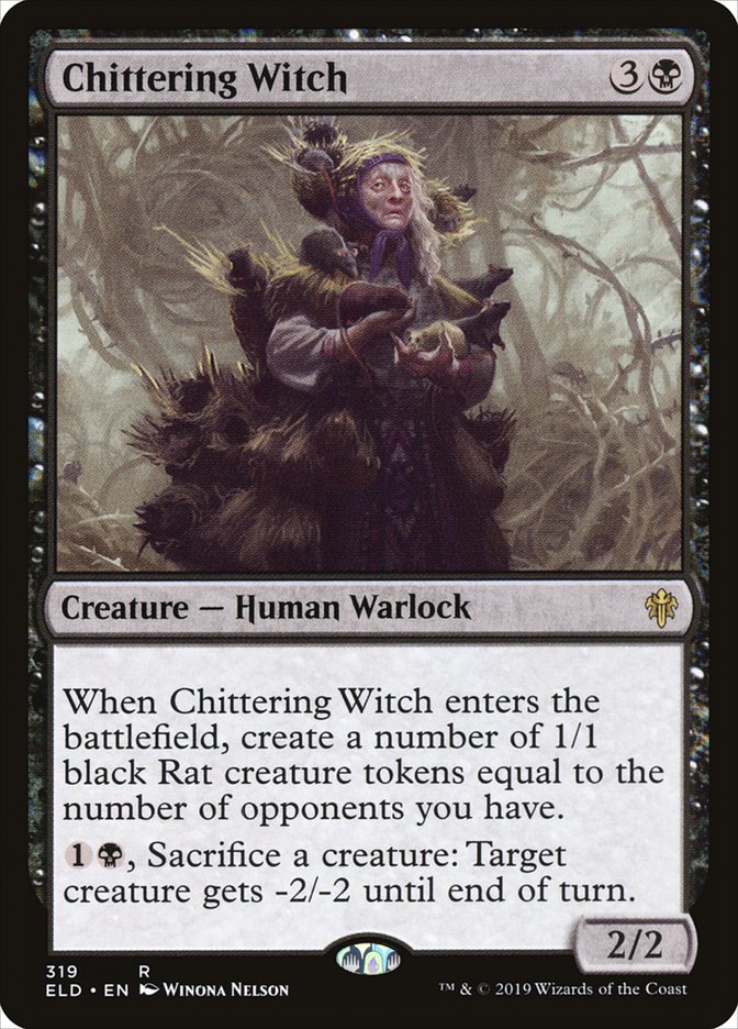 Chittering Witch [Throne of Eldraine] | Chromatic Games