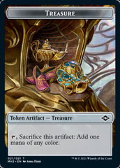 Beast // Treasure (21) Double-Sided Token [Modern Horizons 2 Tokens] | Chromatic Games