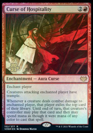 Curse of Hospitality [Innistrad: Crimson Vow Prerelease Promos] | Chromatic Games