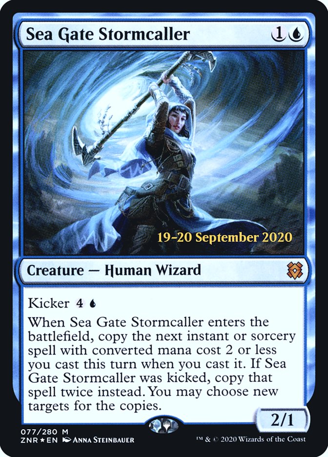 Sea Gate Stormcaller [Zendikar Rising Prerelease Promos] | Chromatic Games