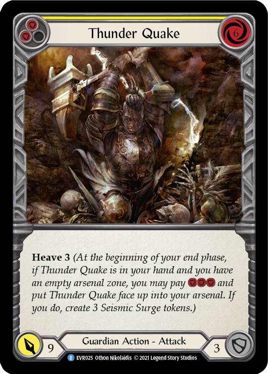 Thunder Quake (Yellow) [EVR025] (Everfest)  1st Edition Normal | Chromatic Games