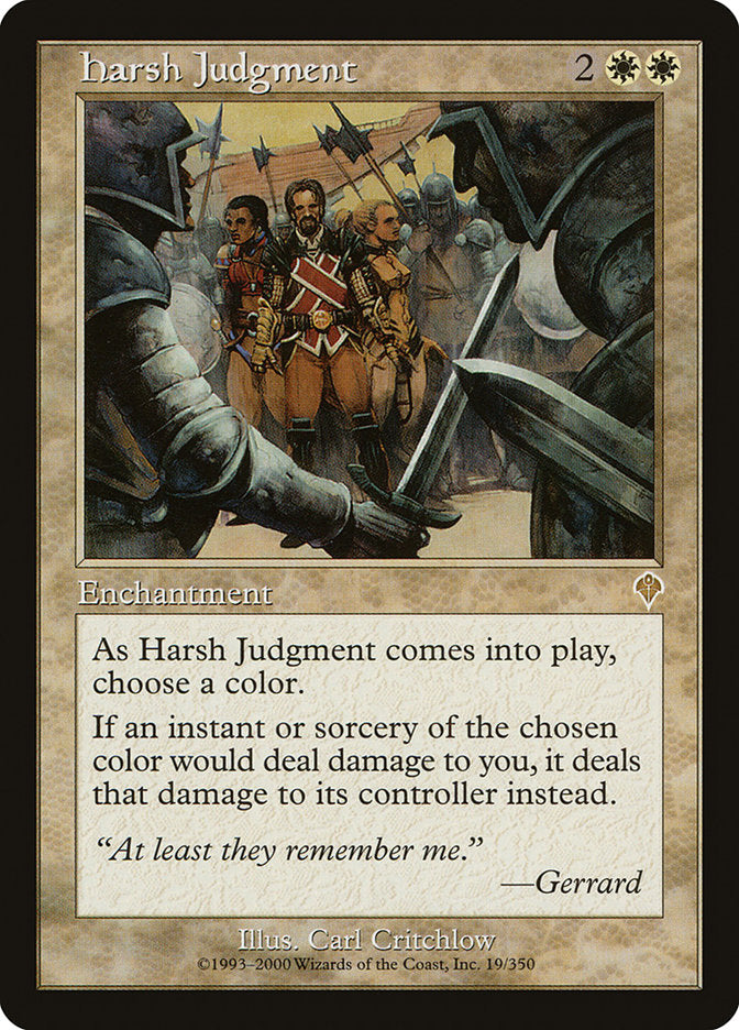 Harsh Judgment [Invasion] | Chromatic Games