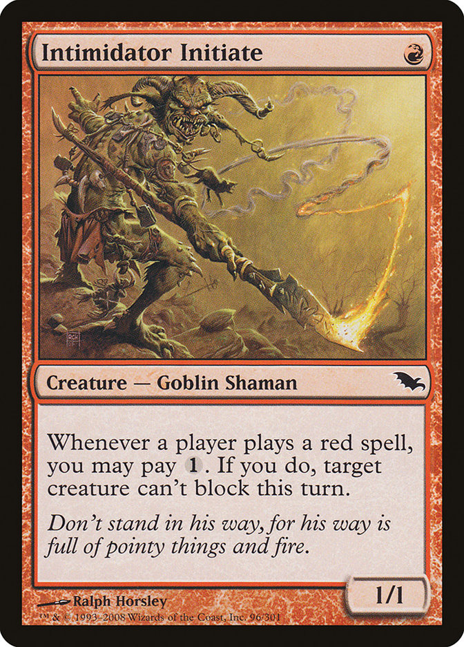 Intimidator Initiate [Shadowmoor] | Chromatic Games