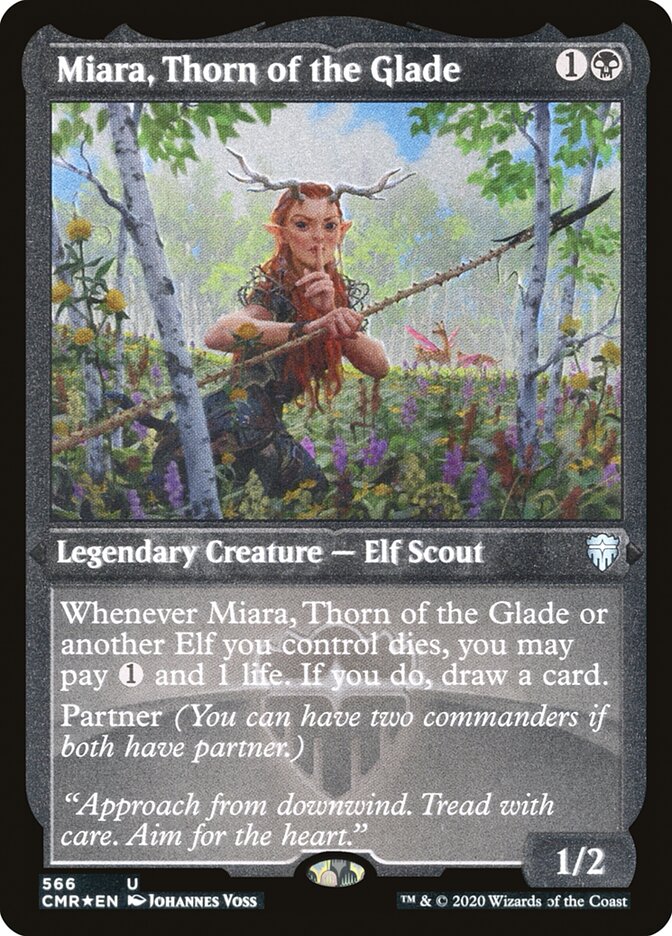 Miara, Thorn of the Glade (Etched) [Commander Legends] | Chromatic Games