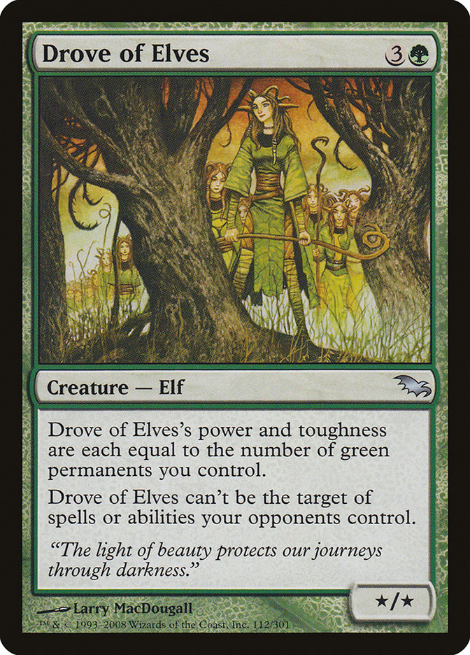 Drove of Elves [Shadowmoor] | Chromatic Games