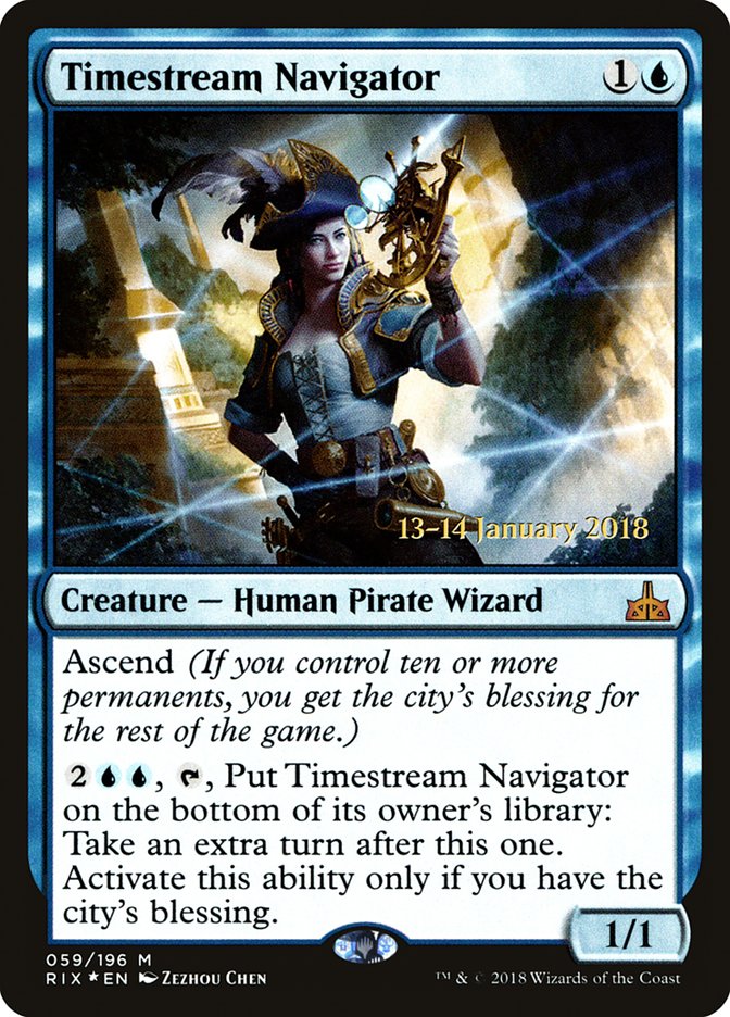 Timestream Navigator [Rivals of Ixalan Prerelease Promos] | Chromatic Games