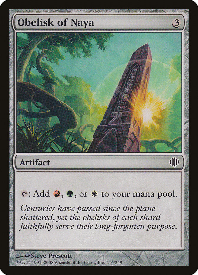 Obelisk of Naya [Shards of Alara] | Chromatic Games