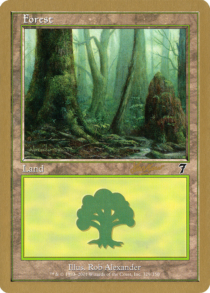 Forest (329) (Sim Han How) [World Championship Decks 2002] | Chromatic Games