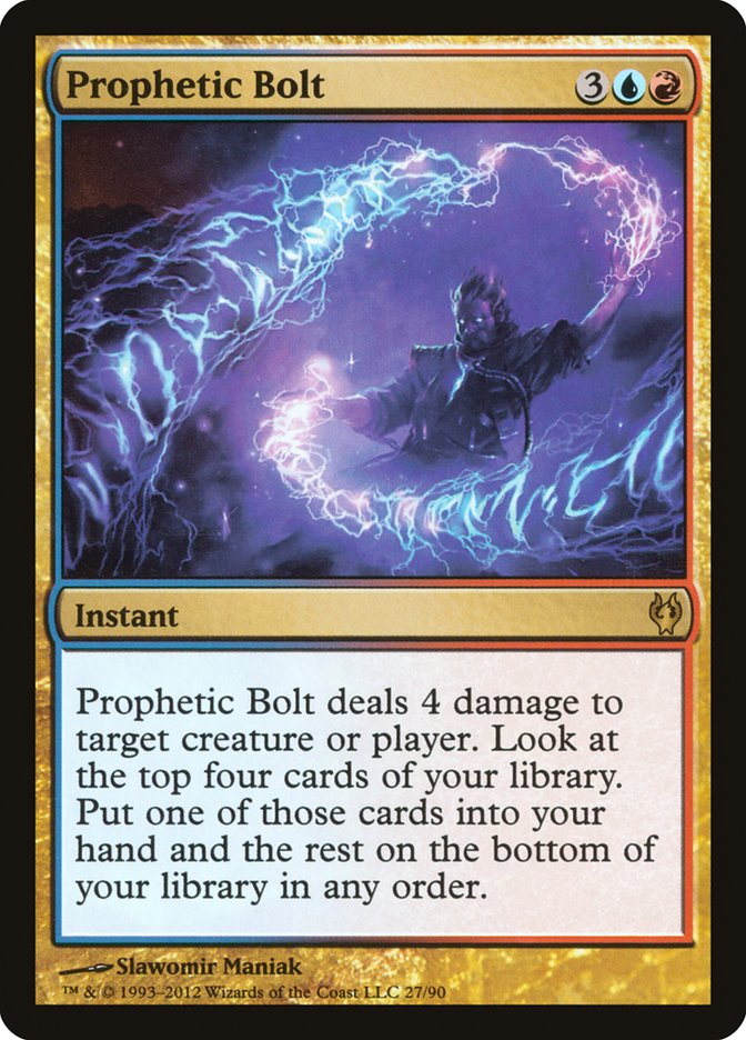 Prophetic Bolt [Duel Decks: Izzet vs. Golgari] | Chromatic Games