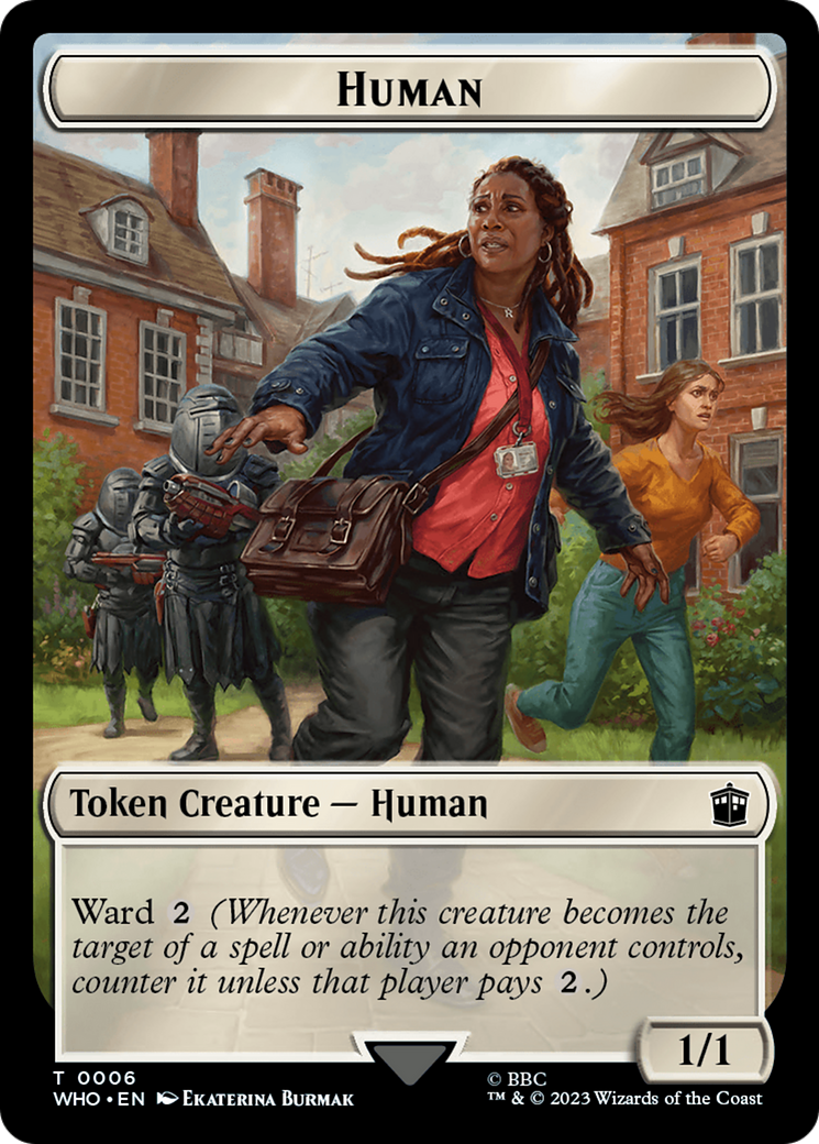 Human (0006) // Beast Double-Sided Token [Doctor Who Tokens] | Chromatic Games