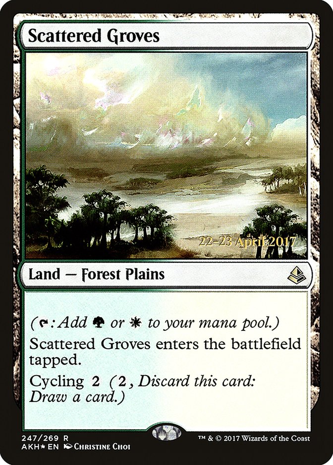 Scattered Groves [Amonkhet Prerelease Promos] | Chromatic Games