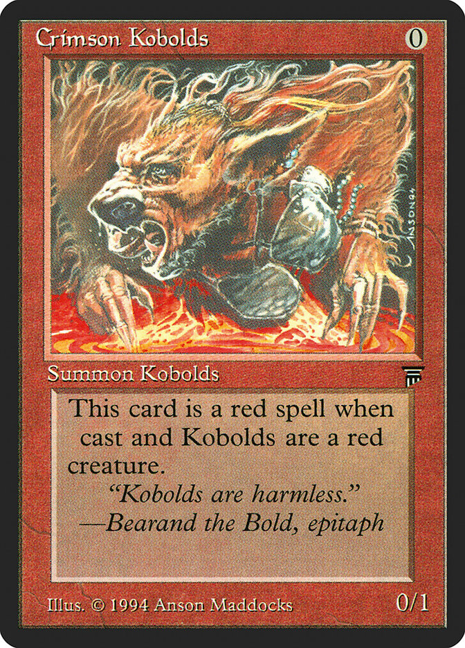 Crimson Kobolds [Legends] | Chromatic Games