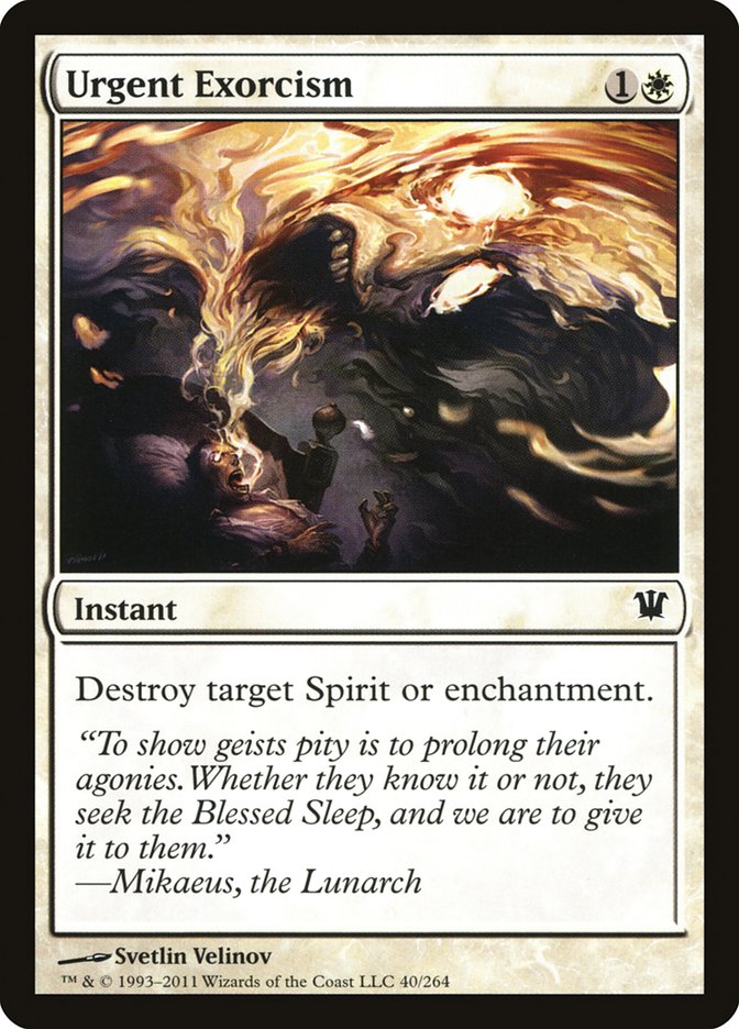 Urgent Exorcism [Innistrad] | Chromatic Games