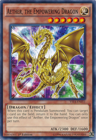 Aether, the Empowering Dragon [YS14-EN011] Common | Chromatic Games