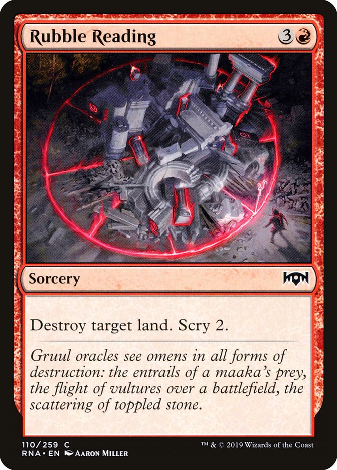 Rubble Reading [Ravnica Allegiance] | Chromatic Games