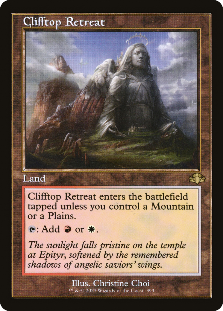 Clifftop Retreat (Retro) [Dominaria Remastered] | Chromatic Games