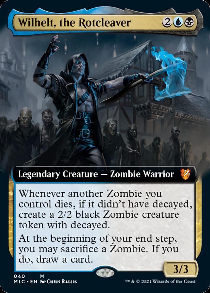 Wilhelt, the Rotcleaver (Extended Art) [Innistrad: Midnight Hunt Commander] | Chromatic Games